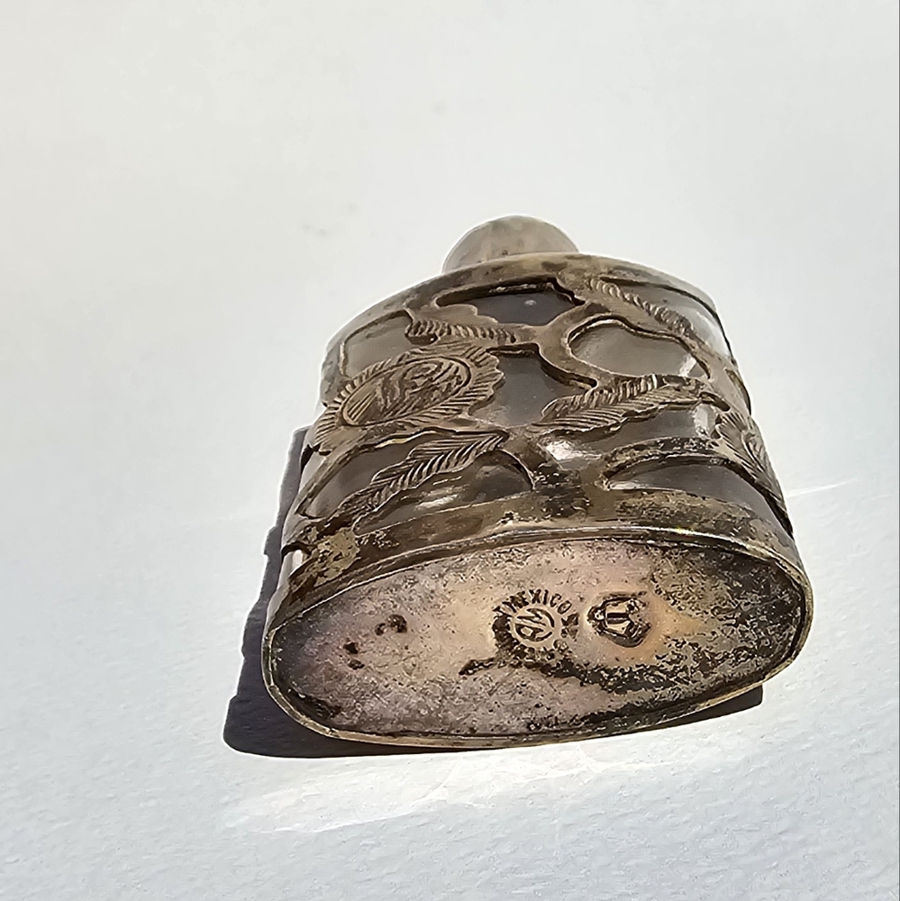 Taxco silver perfume bottle - Picture 4 of 5